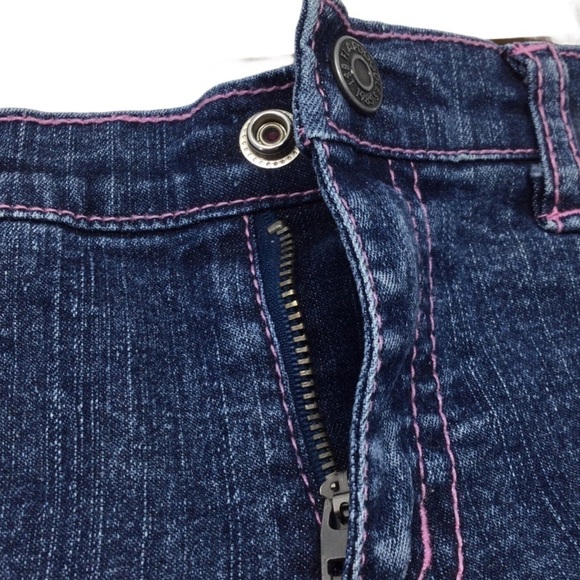 Flapdoodles Girls Boho Denim Capri Pants - Picture 7 of 12